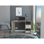 Escritorio Office, Rovere, con un cajón deslizable y varios entrepaños - vista 1