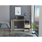 Escritorio Office, Rovere, con un cajón deslizable y varios entrepaños - vista 2