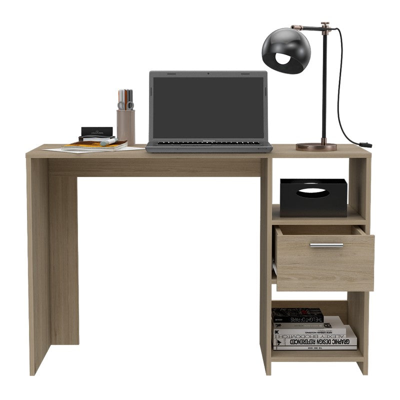 Escritorio Office, Rovere, con un cajón deslizable y varios entrepaños - vista 5