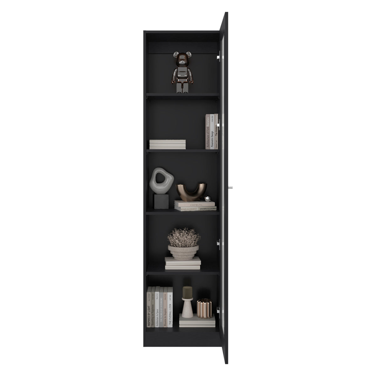 Estante Vitrina E6 Home E Una Puerta, Wengue - vista 4