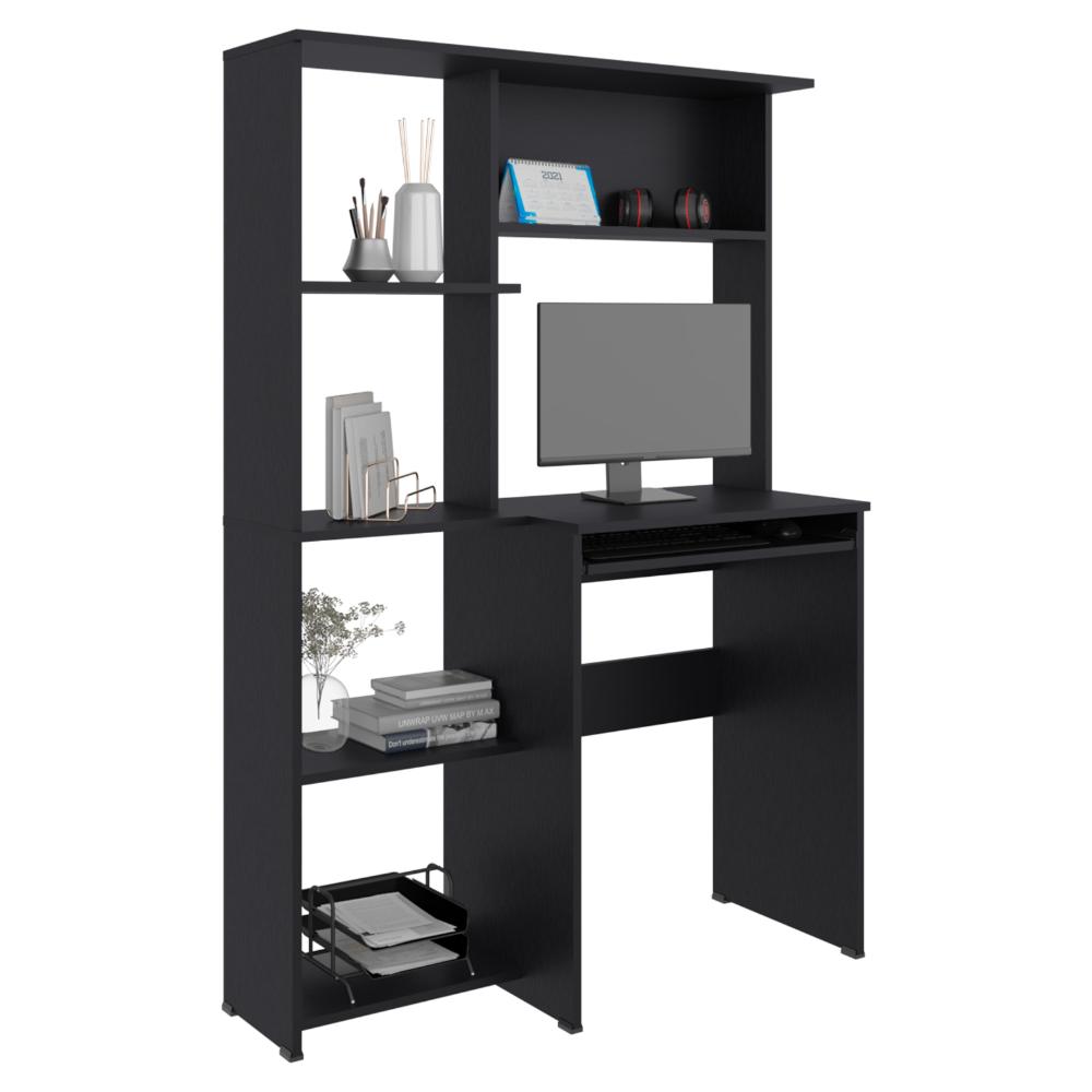 Escritorio Con Biblioteca Alden Eco, Wengue - vista 3
