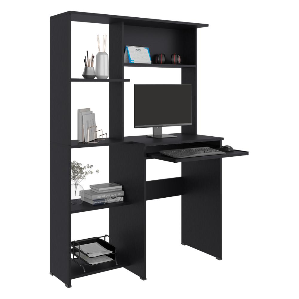 Escritorio Con Biblioteca Alden Eco, Wengue - vista 4