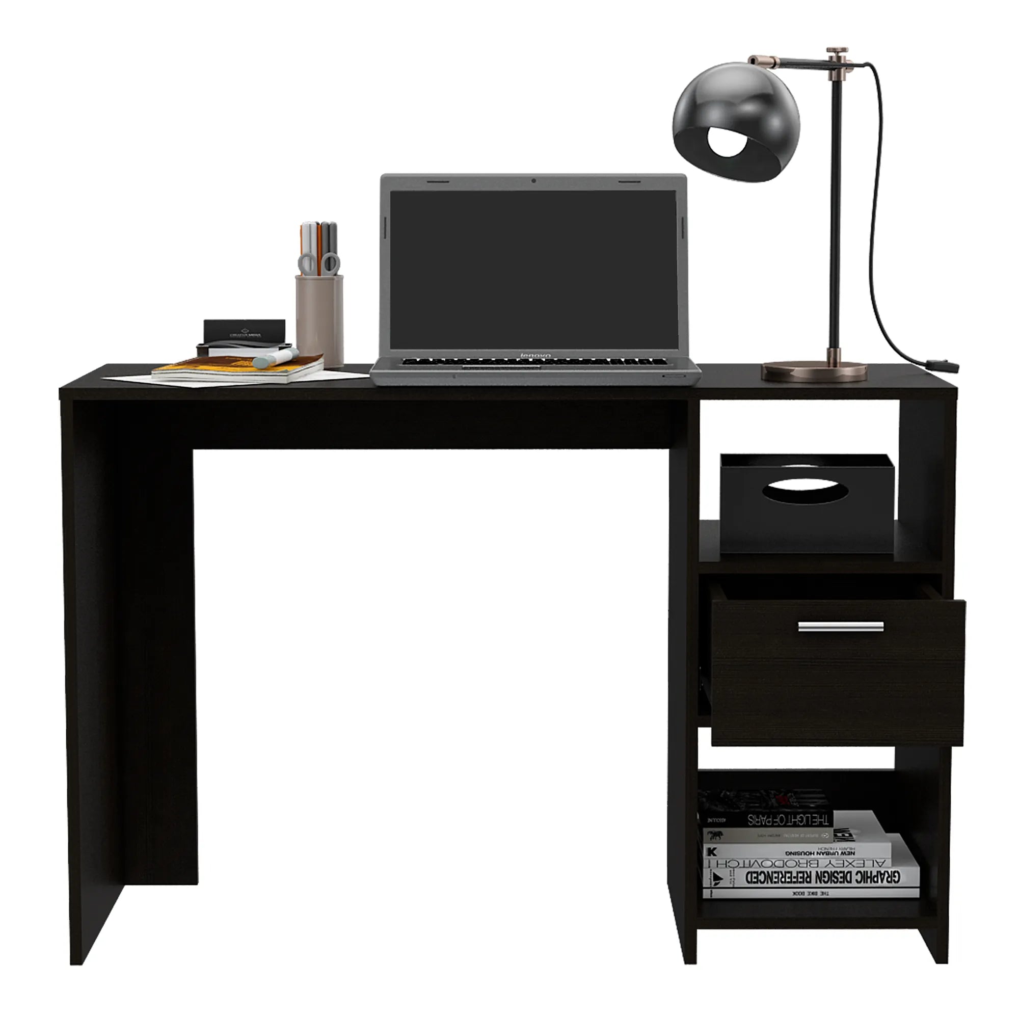 Escritorio Recto Office W-110 - Wengue
