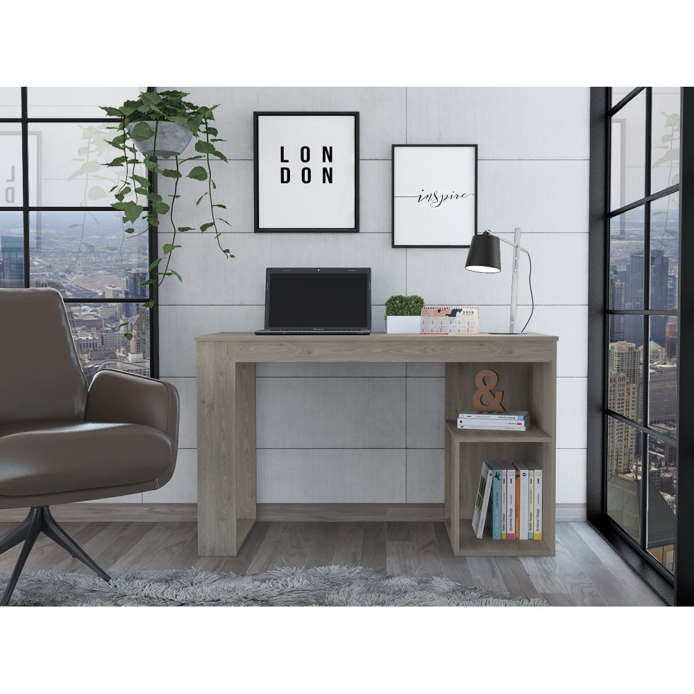 Escritorio Astana, Ceniza,  con Amplio Espacio de Trabajo - vista 1