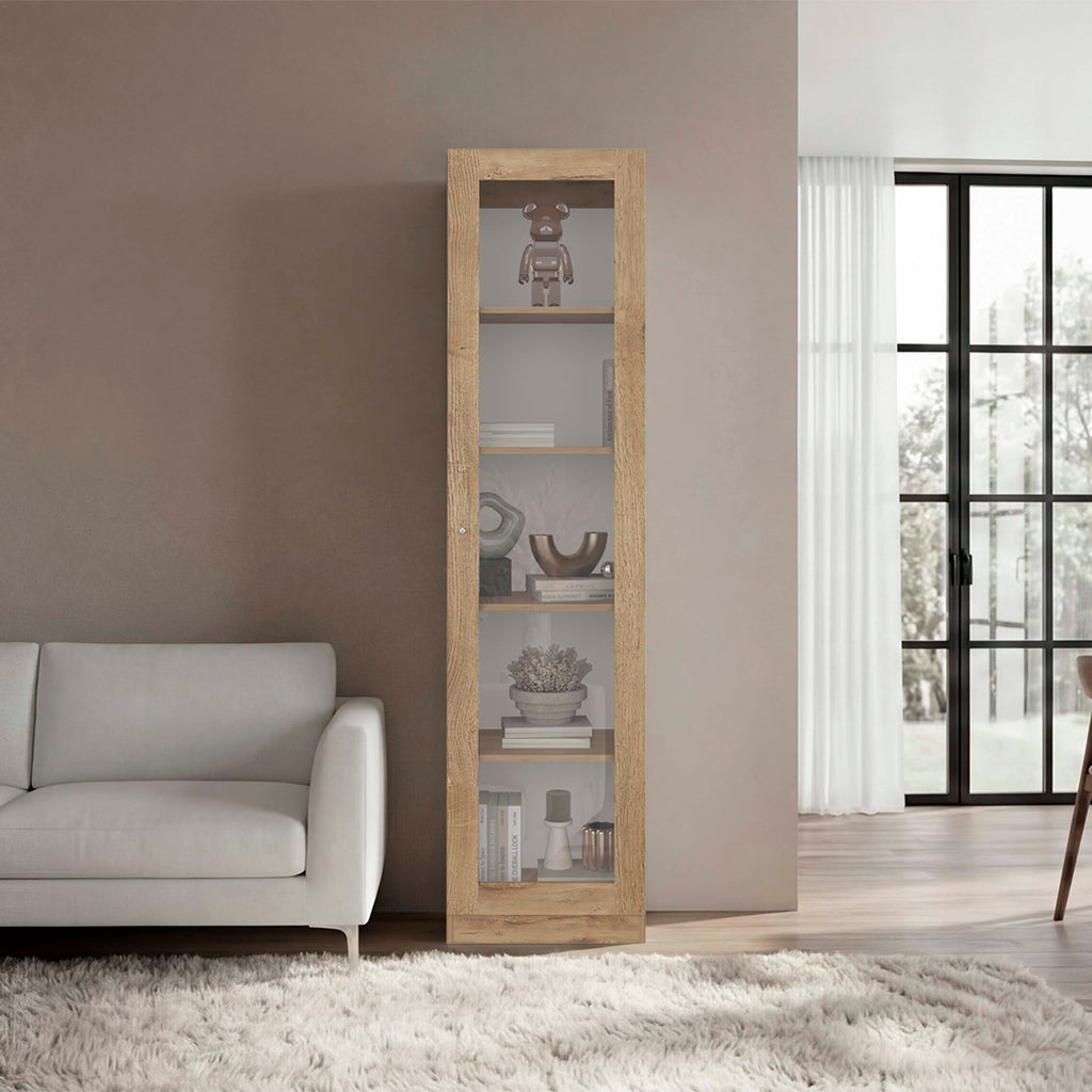 Estante Vitrina E6 Home E Una Puerta, Macadamia - vista 1