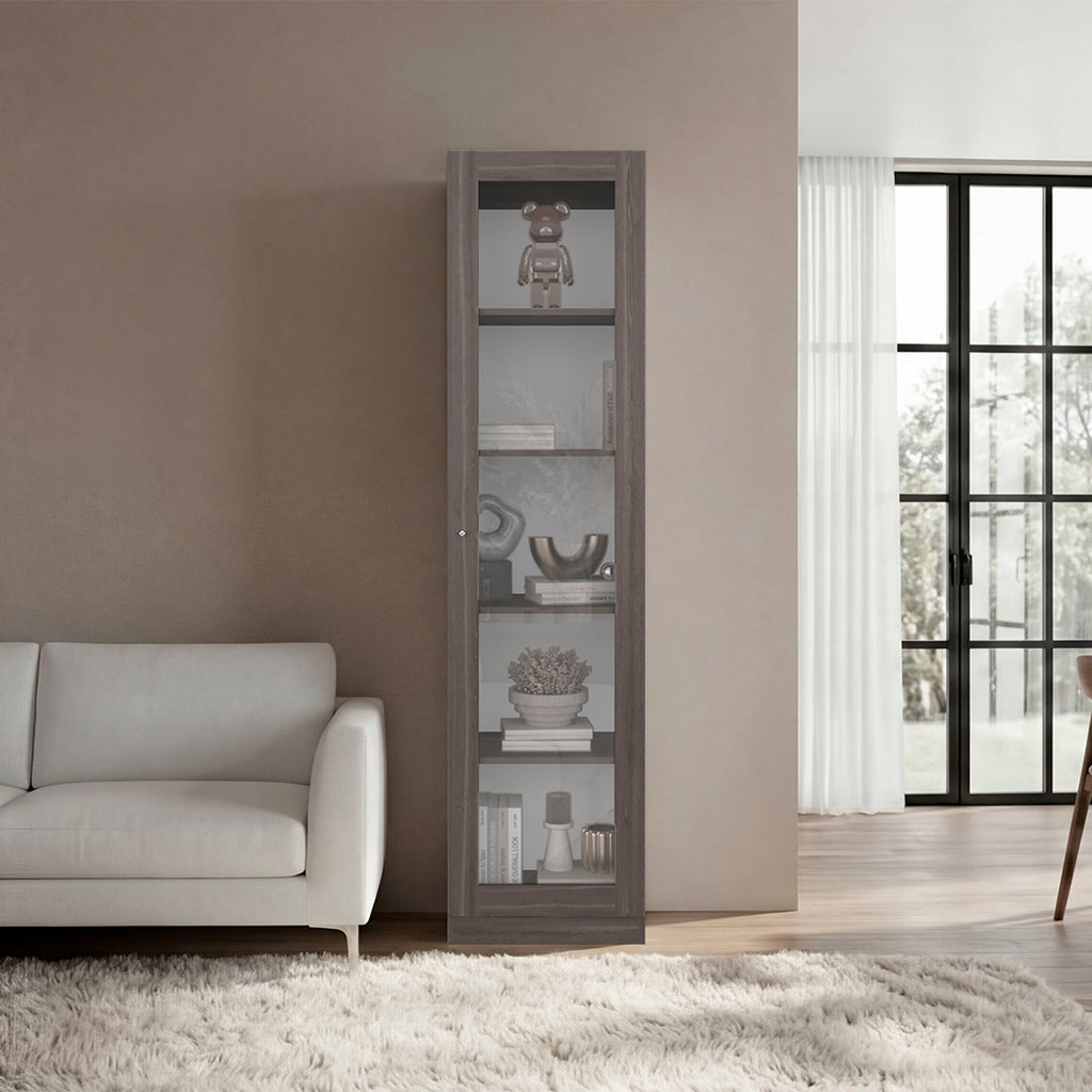 Estante Vitrina E6 Home E Una Puerta, Milan y Blanco - vista 1