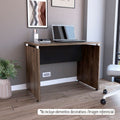 Mesa Escritorio Home Office, Negro Soft y Coñac, con amplia superficie 100 - vista 1
