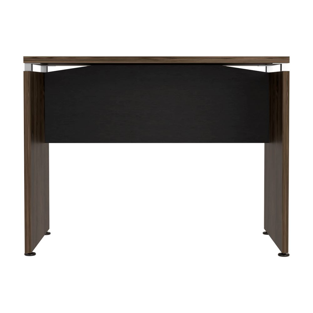 Mesa Escritorio Home Office, Negro Soft y Coñac, con amplia superficie 100 - vista 6