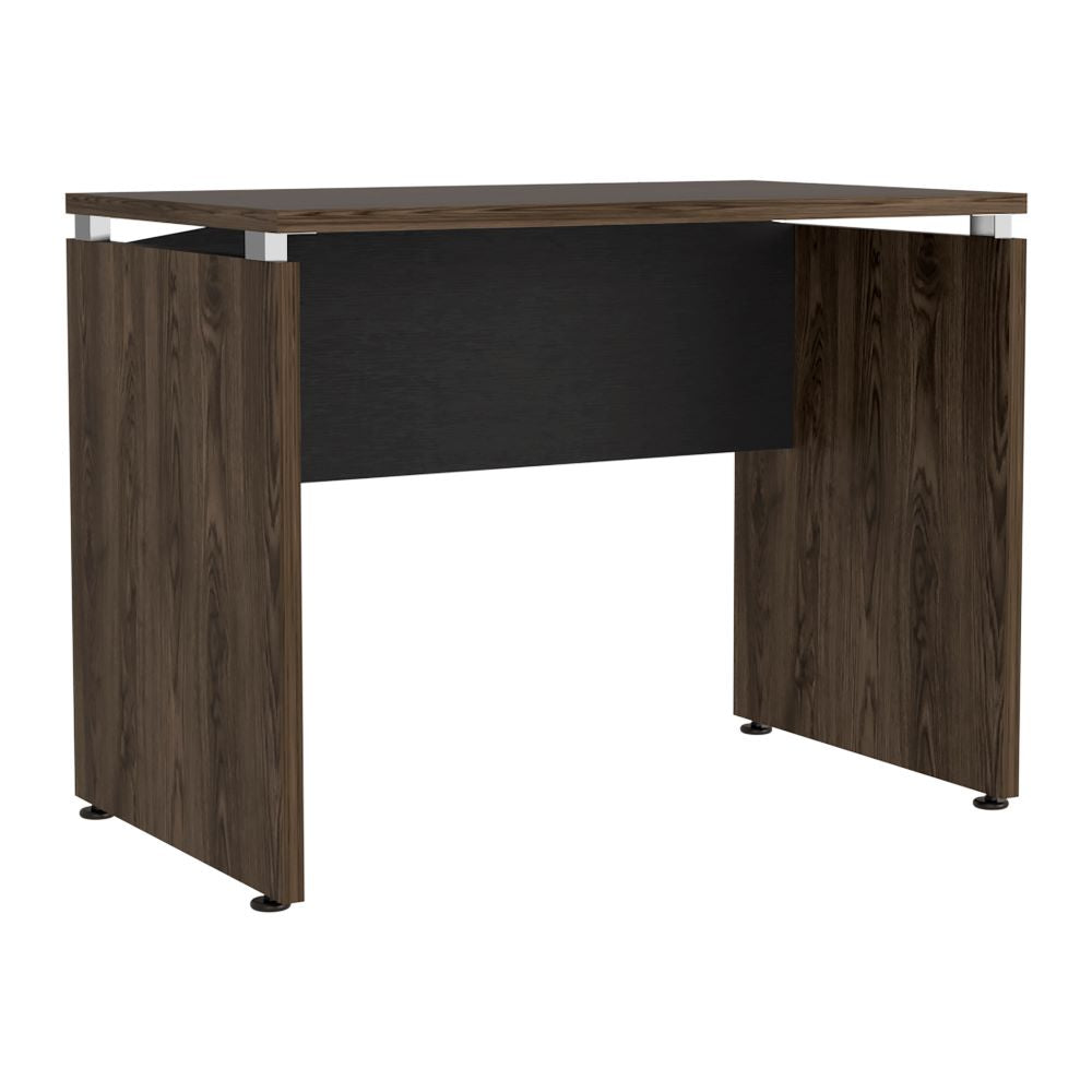 Mesa Escritorio Home Office, Negro Soft y Coñac, con amplia superficie 100 - vista 5
