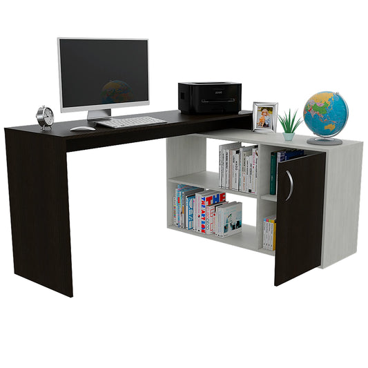 Escritorio En L 1 Puerta Axis - Wengue / Artico