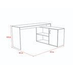 Escritorio En L 1 Puerta Axis - Wengue / Artico
