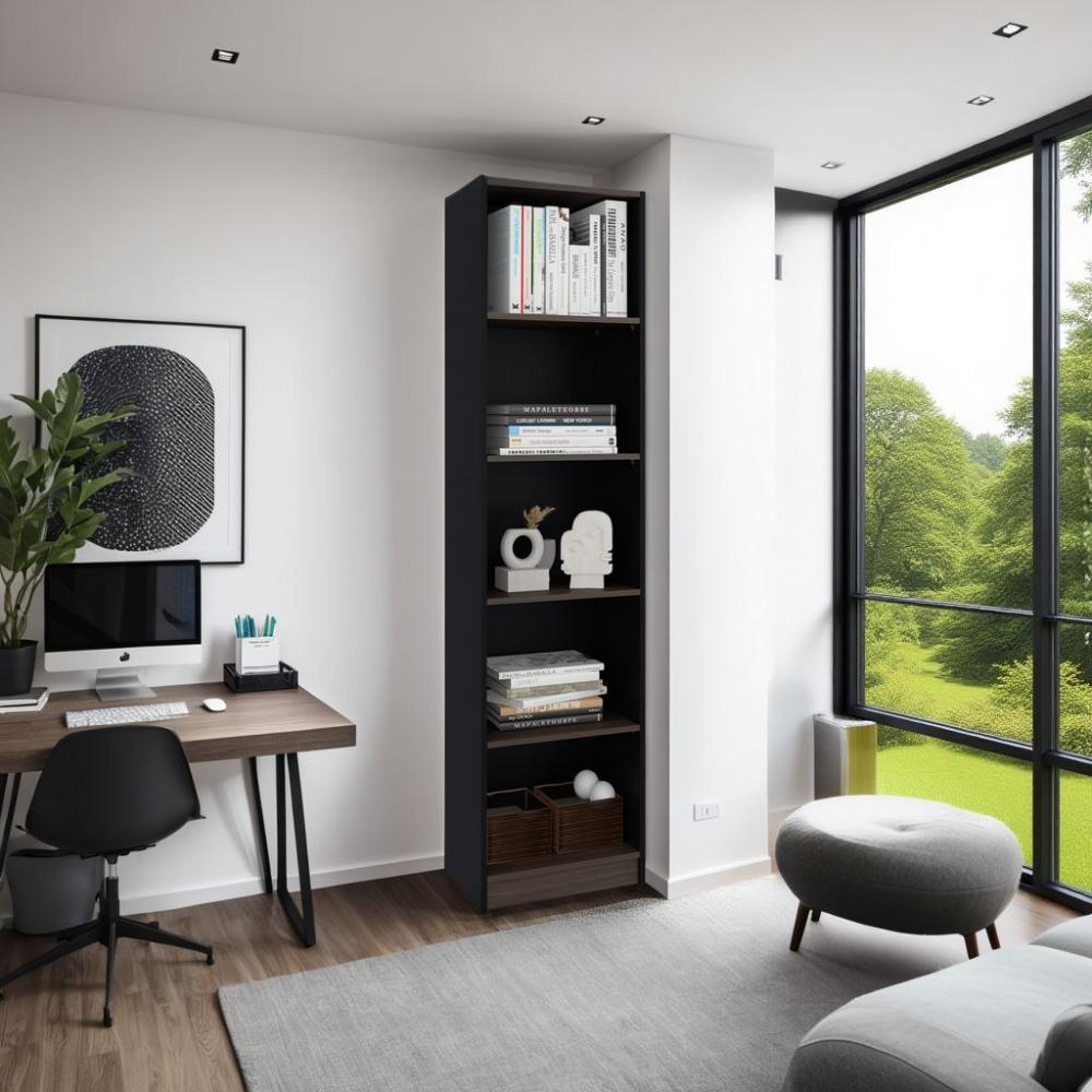 Estante Cuatro Repisas Home E2, Wengue Y Milan - vista 2