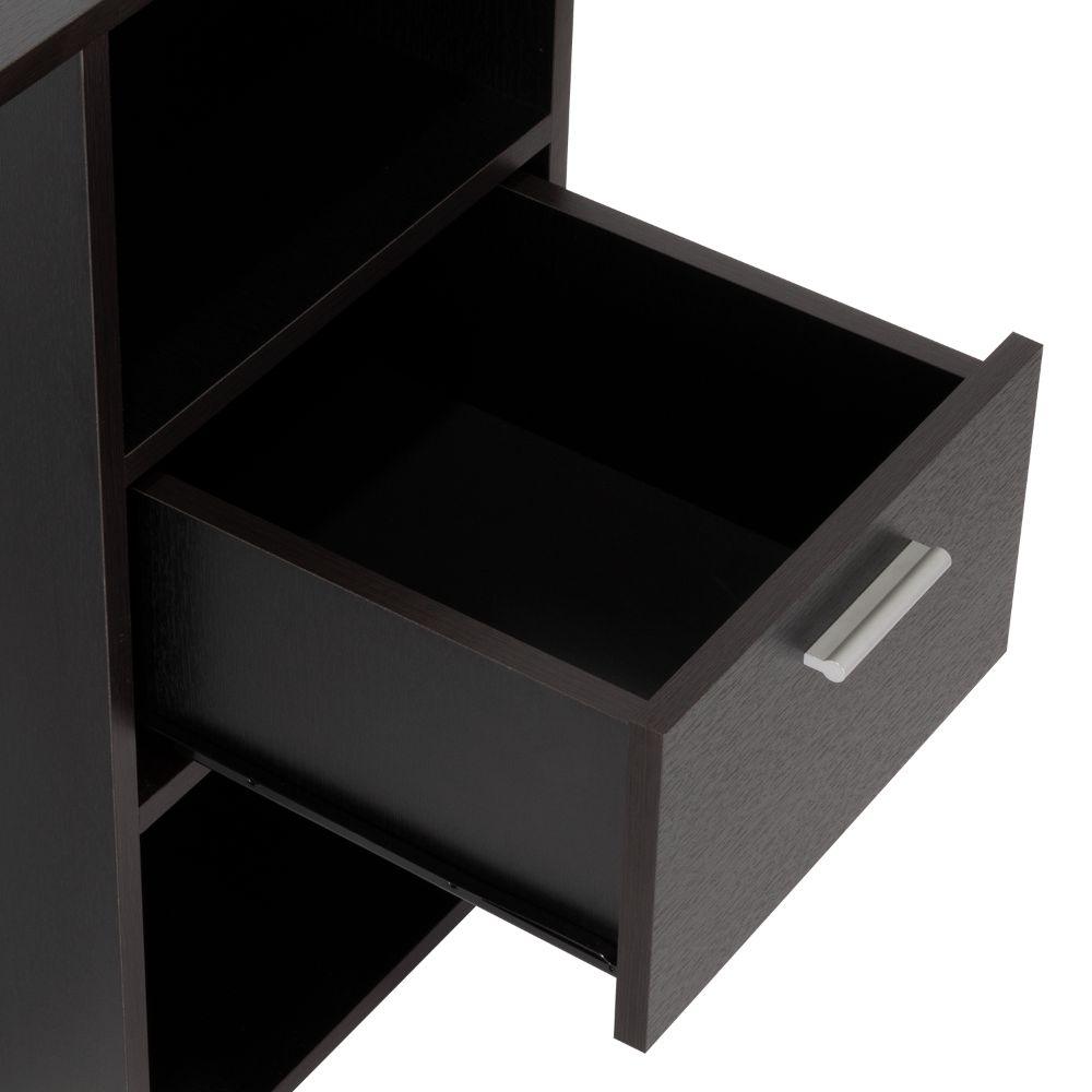 Escritorio Malasia, Wengue, con Un Cajón Archivador y Dos Entrepaños - vista 9