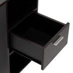 Escritorio Malasia, Wengue, con Un Cajón Archivador y Dos Entrepaños - vista 9