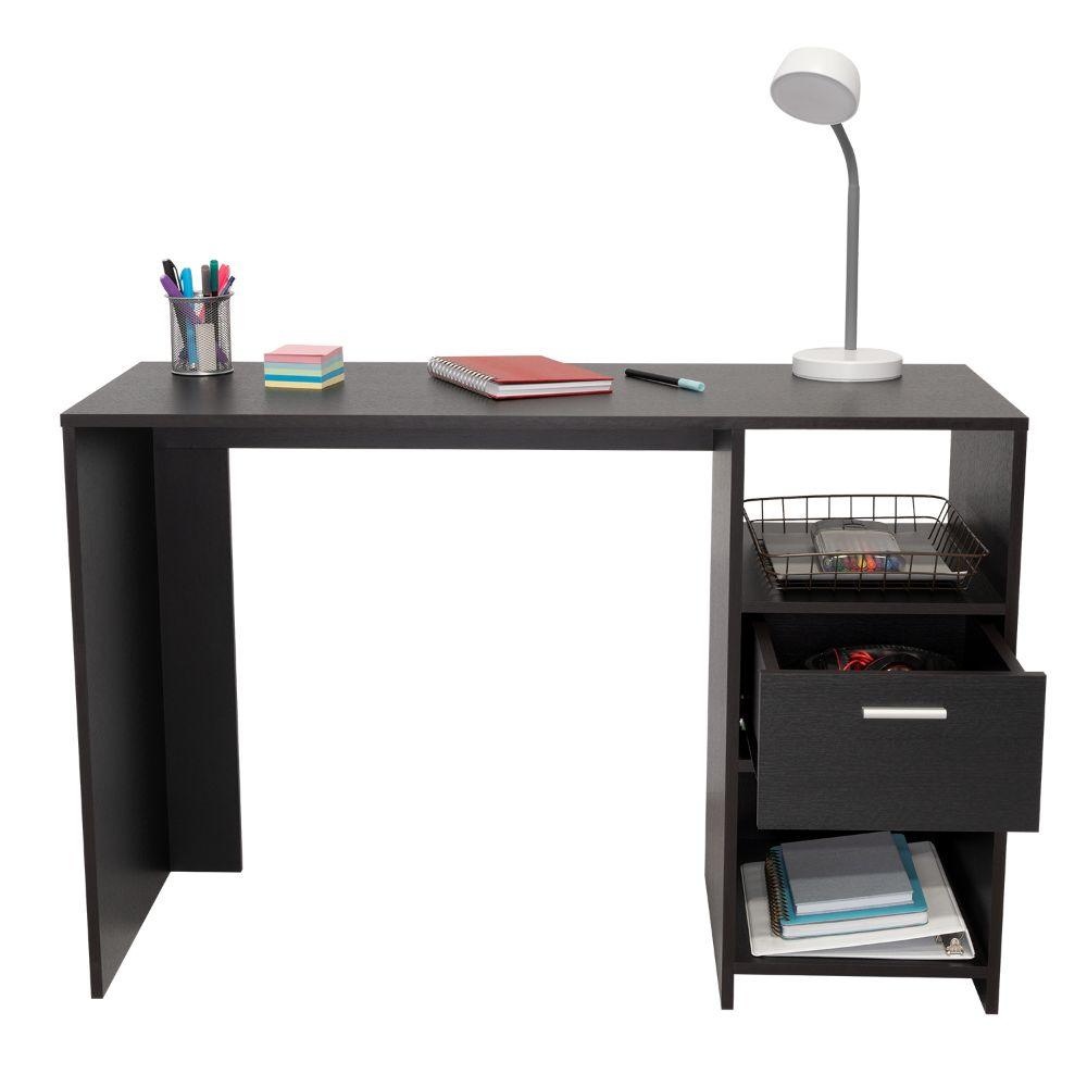 Escritorio Malasia, Wengue, con Un Cajón Archivador y Dos Entrepaños - vista 4