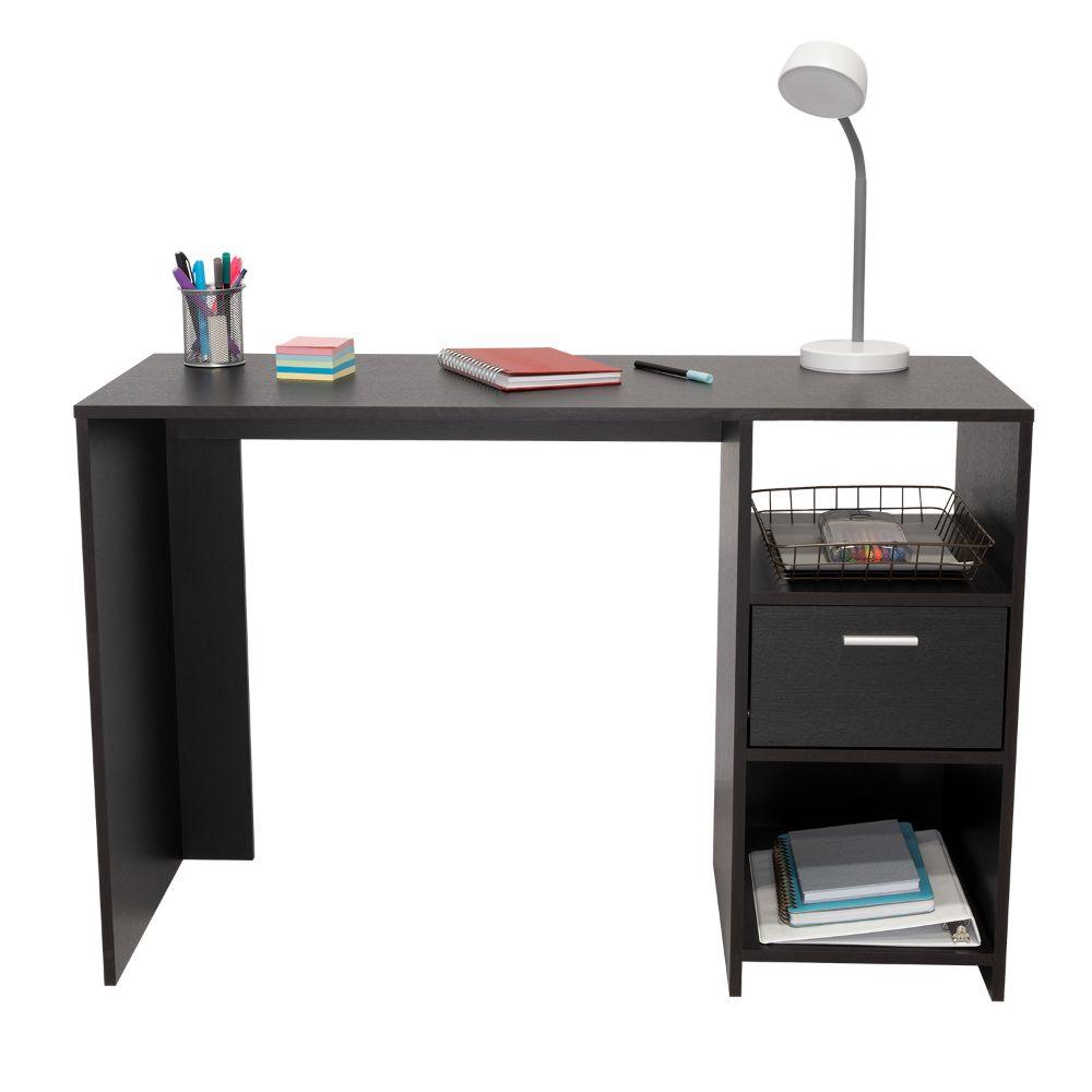Escritorio Malasia, Wengue, con Un Cajón Archivador y Dos Entrepaños - vista 3