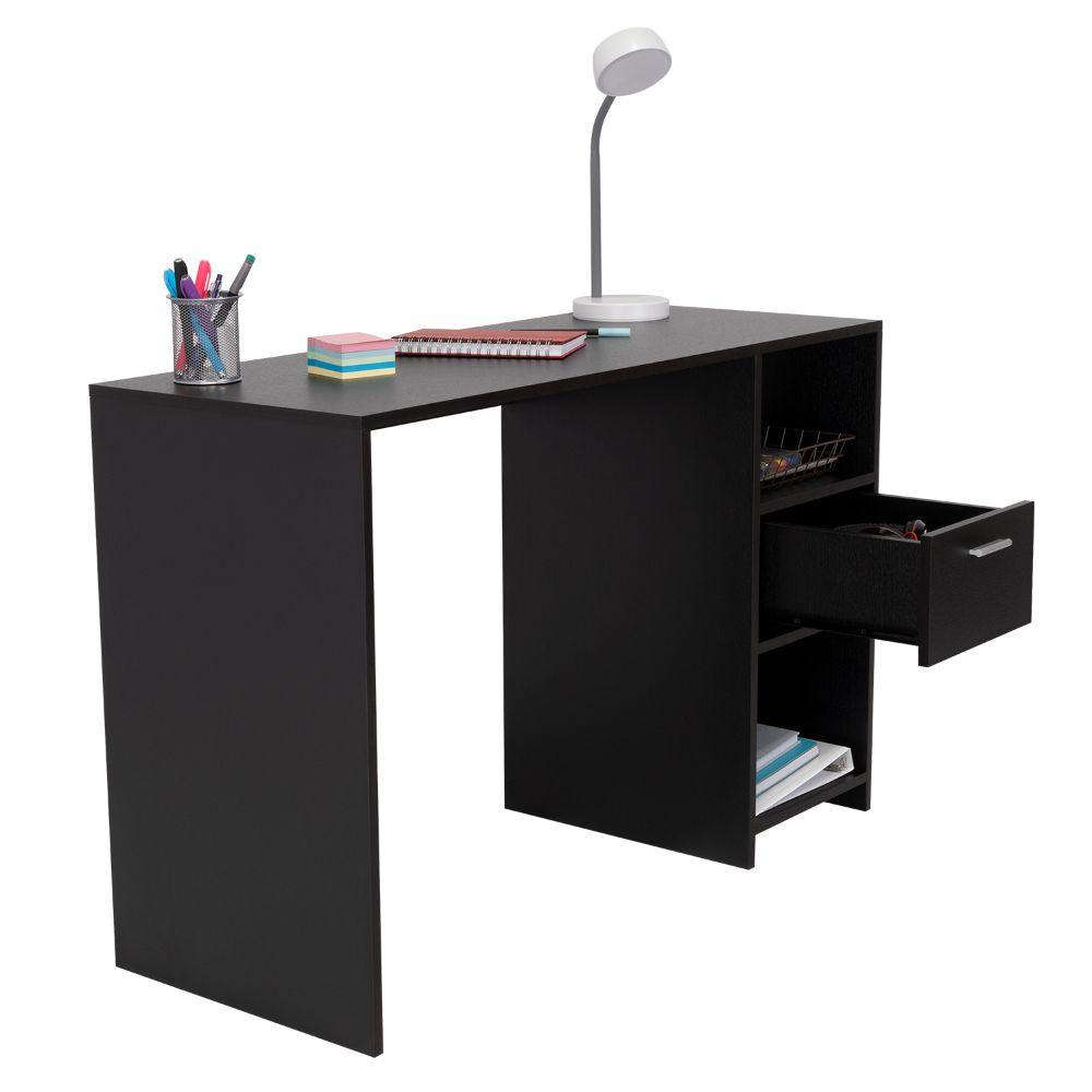 Escritorio Malasia, Wengue, con Un Cajón Archivador y Dos Entrepaños - vista 1