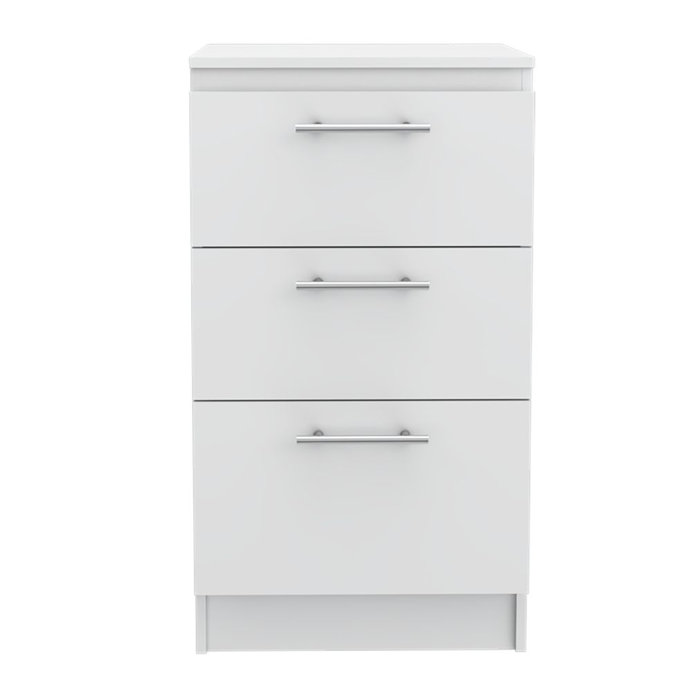 Mueble Inferior Manchester, Blanco, con tres amplios cajones deslizables - vista 6