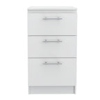 Mueble Inferior Manchester, Blanco, con tres amplios cajones deslizables - vista 6