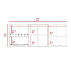 Gabinete Superior Vega, Blanco Duqueza, con amplio espacios espacios para guardar utensilios de cocina - vista 8