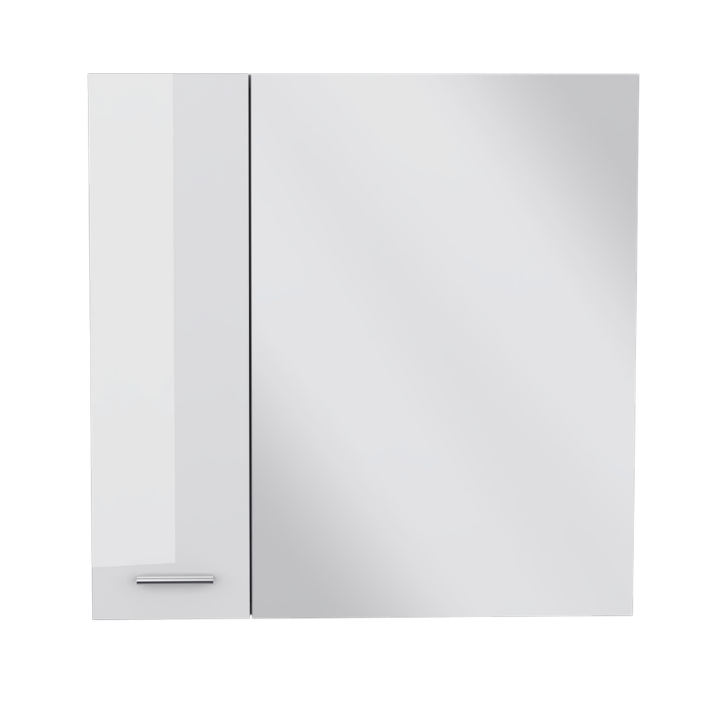 Gabinete De Baño Sines, Blanco High Gloss y Blanco Mqz - vista 4