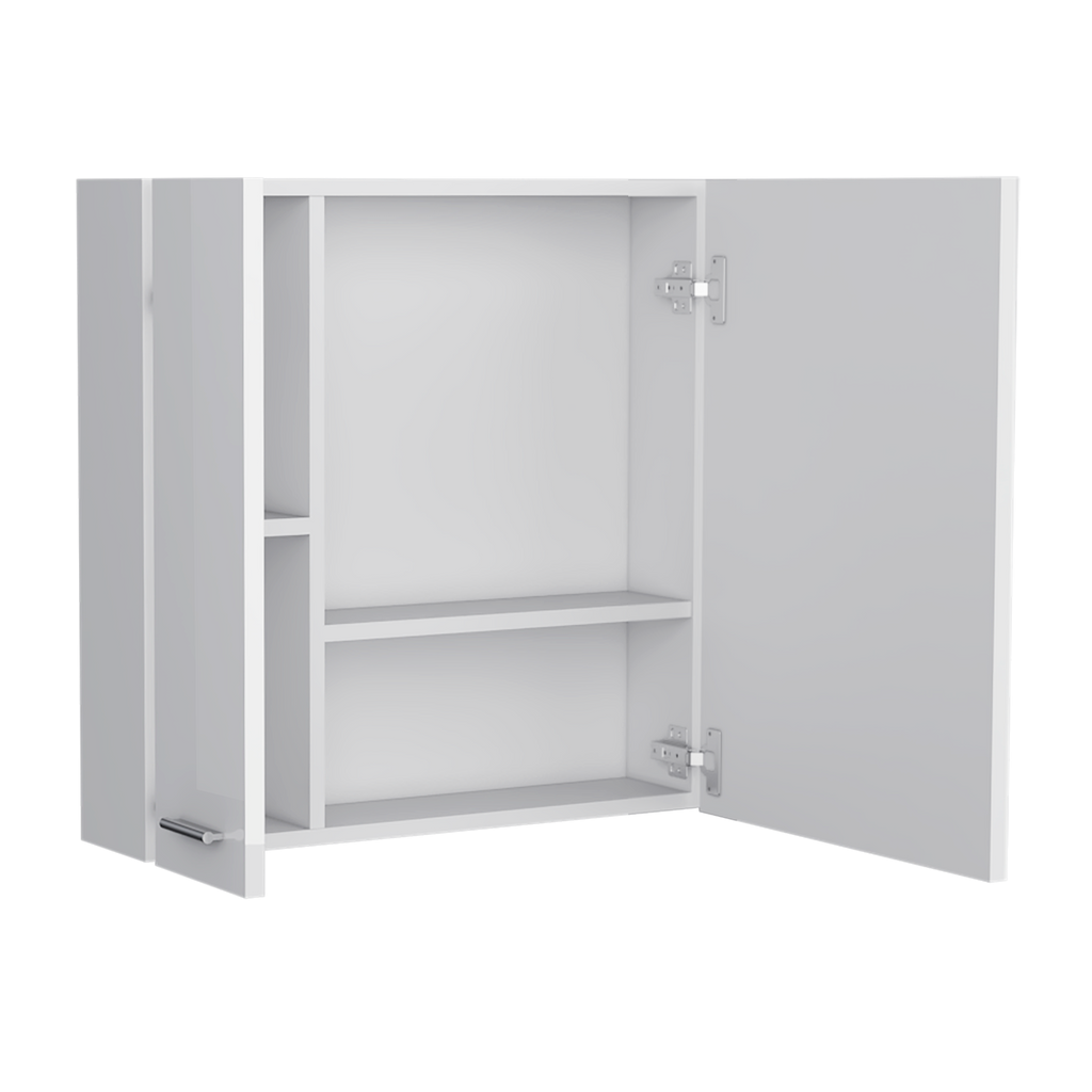 Gabinete De Baño Sines, Blanco High Gloss y Blanco Mqz - vista 3