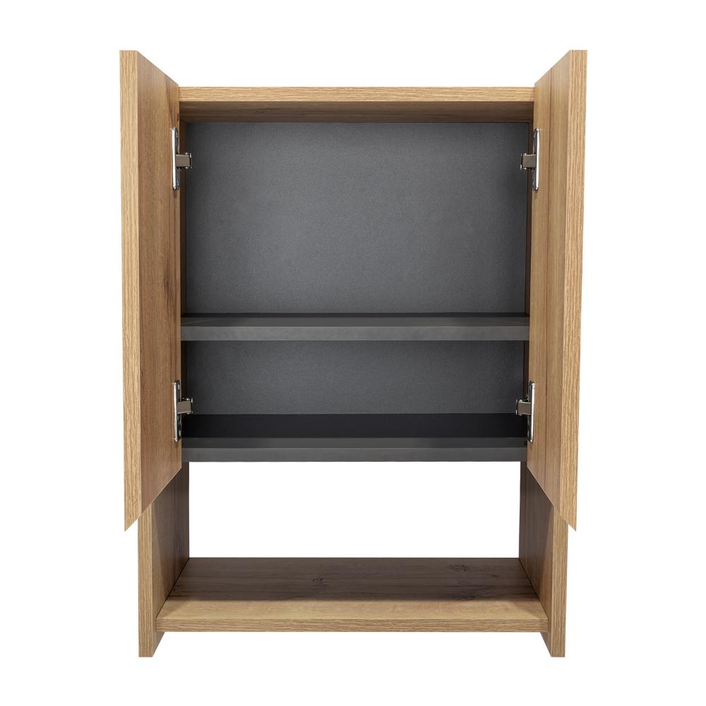 Botiquin Para Baño Ventus Con Espejo, Duna Y Plomo - vista 4