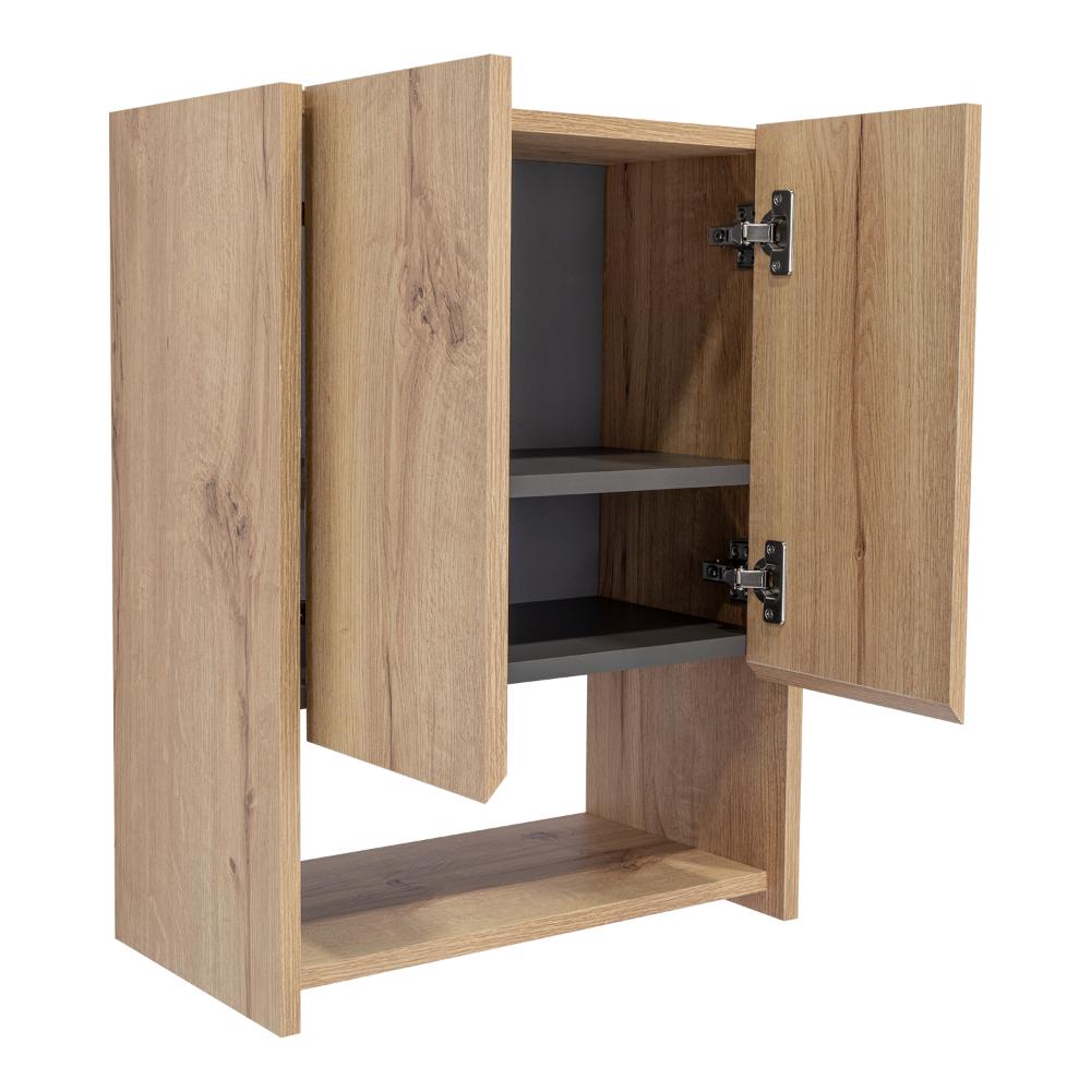 Botiquin Para Baño Ventus Con Espejo, Duna Y Plomo - vista 5