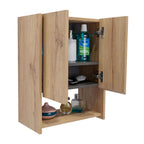 Botiquin Para Baño Ventus Con Espejo, Duna Y Plomo - vista 9
