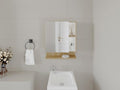 Gabinete De Baño Chloe, Fresno y Blanco - vista 1