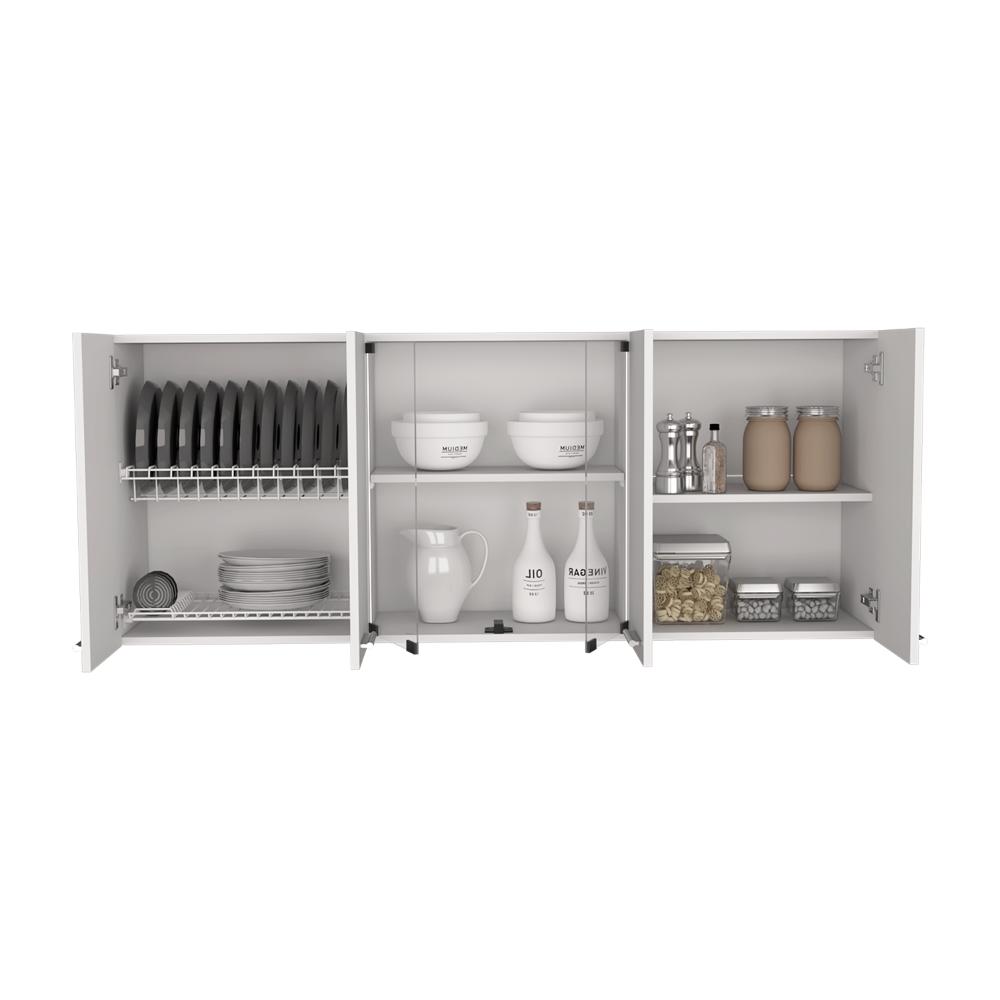 Gabinete Superior Vega, Blanco Duqueza, con amplio espacios espacios para guardar utensilios de cocina - vista 6