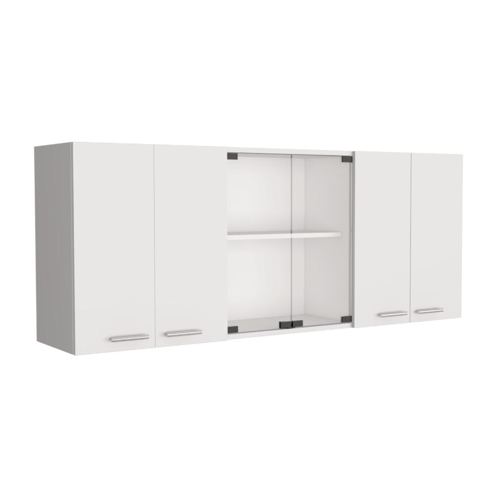 Gabinete Superior Vega, Blanco Duqueza, con amplio espacios espacios para guardar utensilios de cocina - vista 3