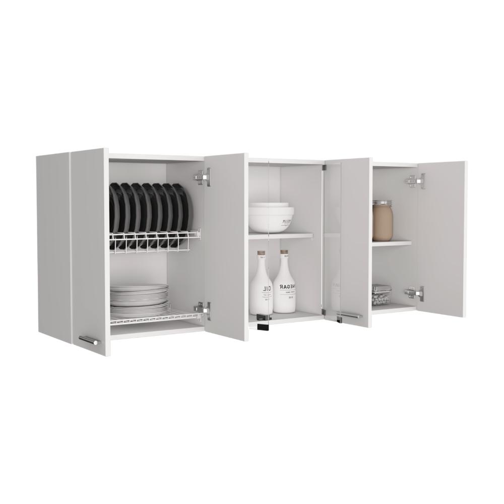Gabinete Superior Vega, Blanco Duqueza, con amplio espacios espacios para guardar utensilios de cocina - vista 4