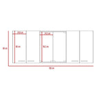 Gabinete Superior Vega, Miel y Blanco, incluye entrepaño móvil central y dos puertas de vidrio - vista 8