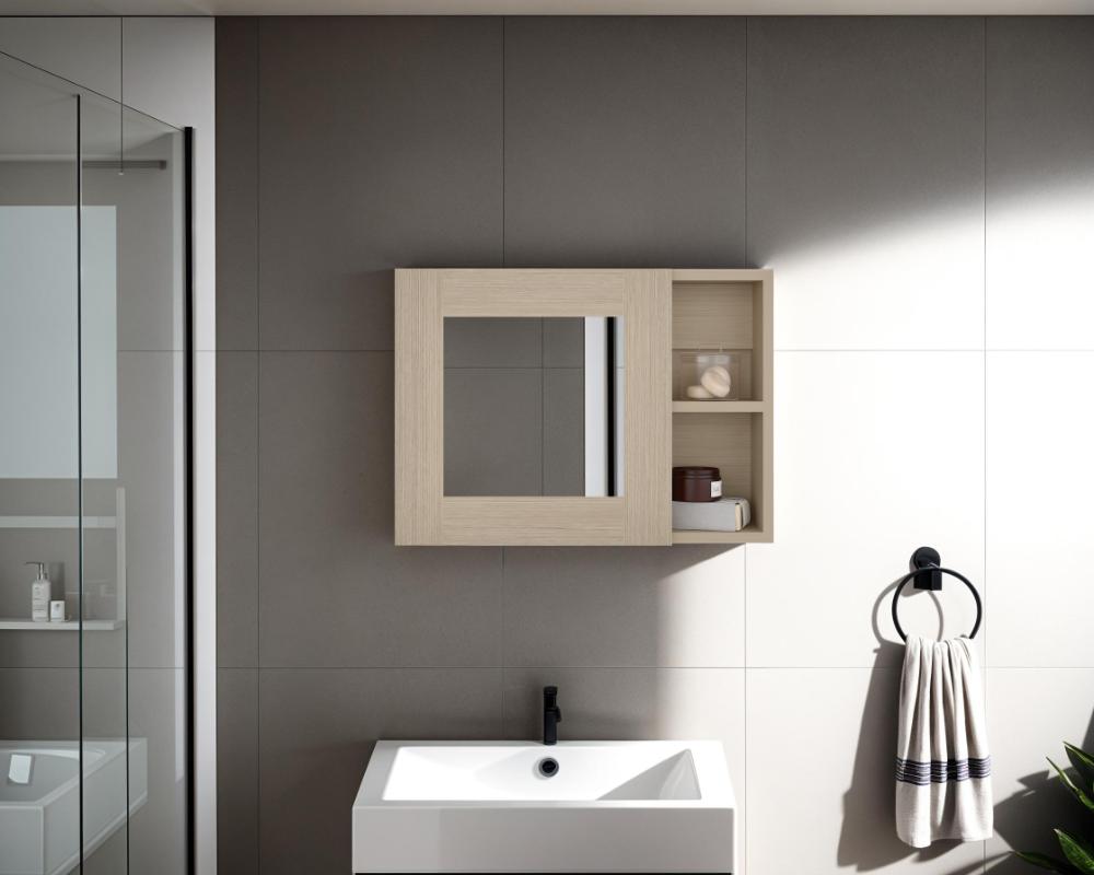 Botiquin Para Baño Cairo Con Espejo, Rovere - vista 1