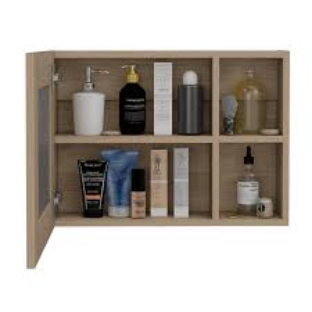 Botiquin Para Baño Cairo Con Espejo, Rovere - vista 3