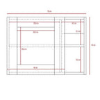 Botiquin Para Baño Cairo Con Espejo, Rovere - vista 5