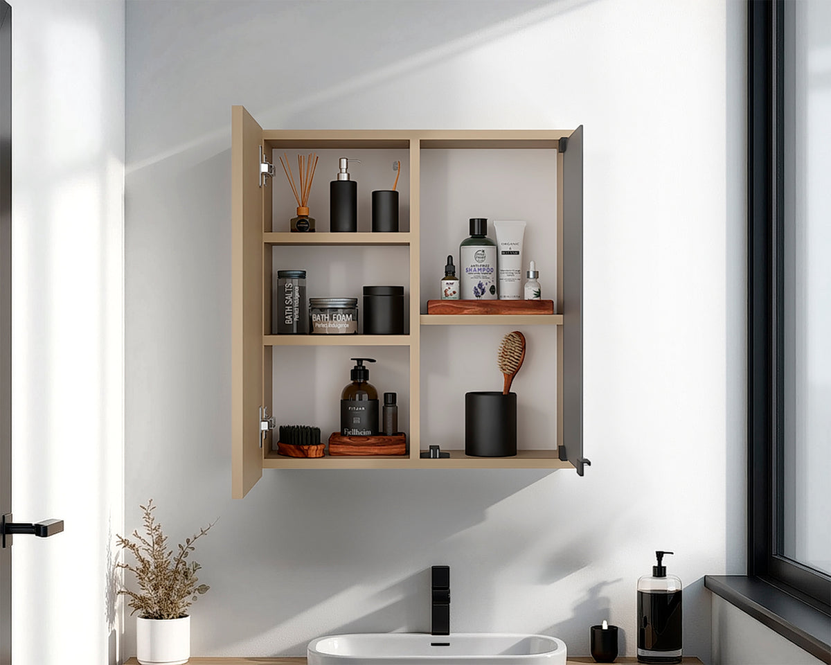 Botiquin Para Baño Miró Con Espejo, Rovere - vista 2