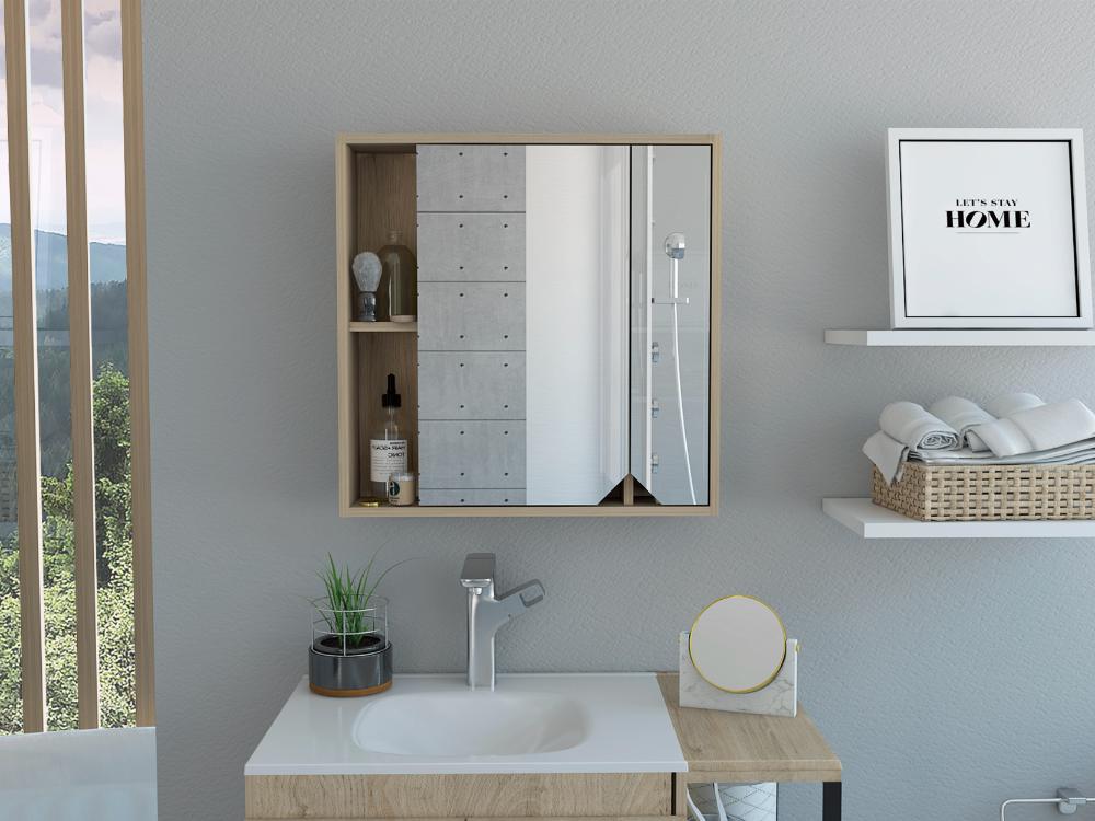 Botiquin Para Baño Ara Con Espejo, Rovere - vista 1