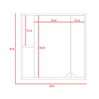 Botiquin Para Baño Ara Con Espejo, Rovere - vista 8