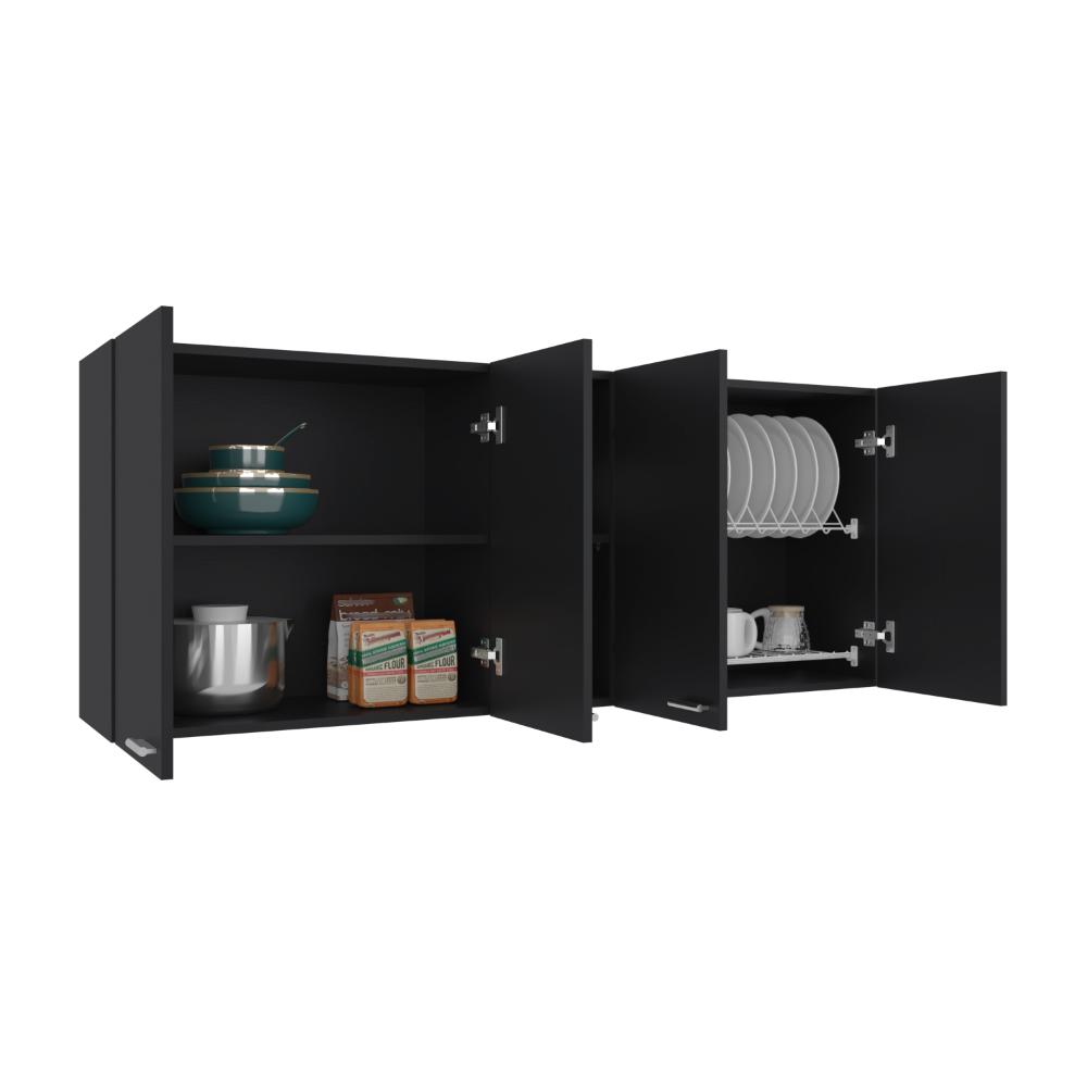Gabinete Superior Estrella, Wengue, con cuatro puertas batientes - vista 1