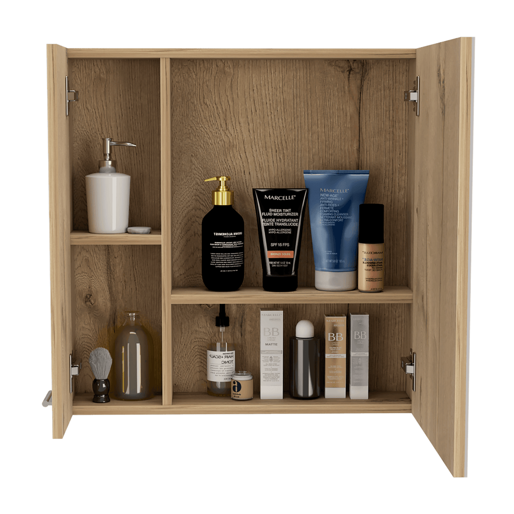 Botiquin de Baño Sines, Duna, con Puerta Espejo y Dos Entrepaños - vista 4