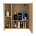 Botiquin de Baño Sines, Duna, con Puerta Espejo y Dos Entrepaños - vista 4