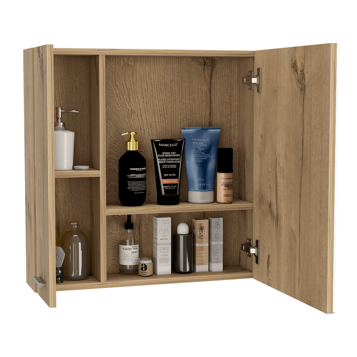 Botiquin de Baño Sines, Duna, con Puerta Espejo y Dos Entrepaños - vista 6