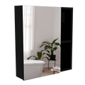Gabinete de Baño Labell, Wengue, con Puerta y Entrepaños