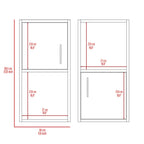 Mueble Auxiliar Bath X2, Wengue, con puerta batiente y variedad de entrepaños para colocar objetos de aseo - vista 5