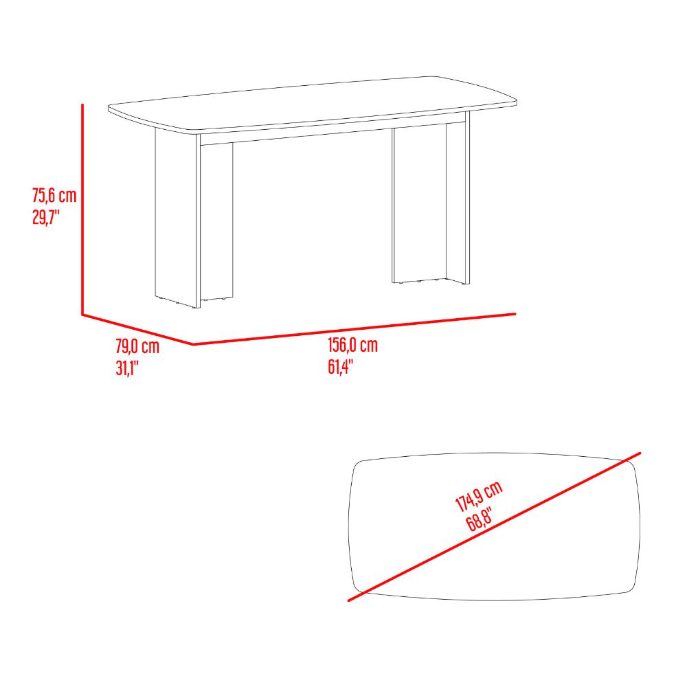 Comedor Bangok, Fresno Europeo, con diseño practico y funcional No incluye Sillas - vista 13
