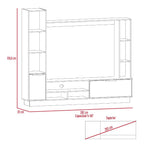Rack para Tv Marsel, Nevado y Plata Oscuro, Para Televisor para 60 Pulgadas - vista 12