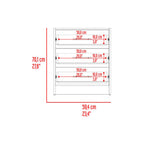 Combo para Habitación Sofi, Fresno Europeo y Blanco, incluye Closet -Organizador y Mesa de Noche - vista 12