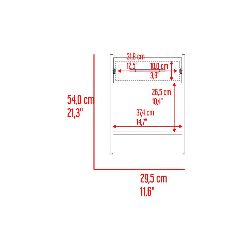 Combo para Habitación Sofi, Fresno Europeo y Blanco, incluye Closet -Organizador y Mesa de Noche - vista 14